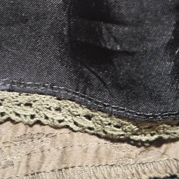 Anthropologie Moulinette Soeurs Women's Silk Jacquard Color Block Dress Orange/B - Picture 9 of 16